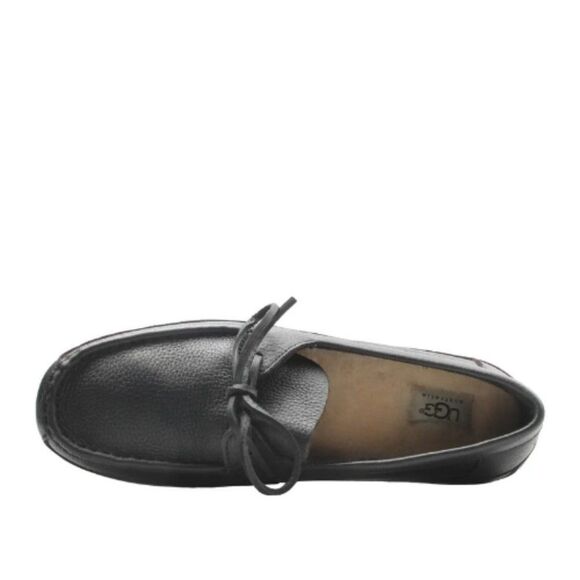 UGG Australia Marlowe 1005240 Men's Black Leather Slip On Casual Shoes UGG94 - Picture 3 of 4
